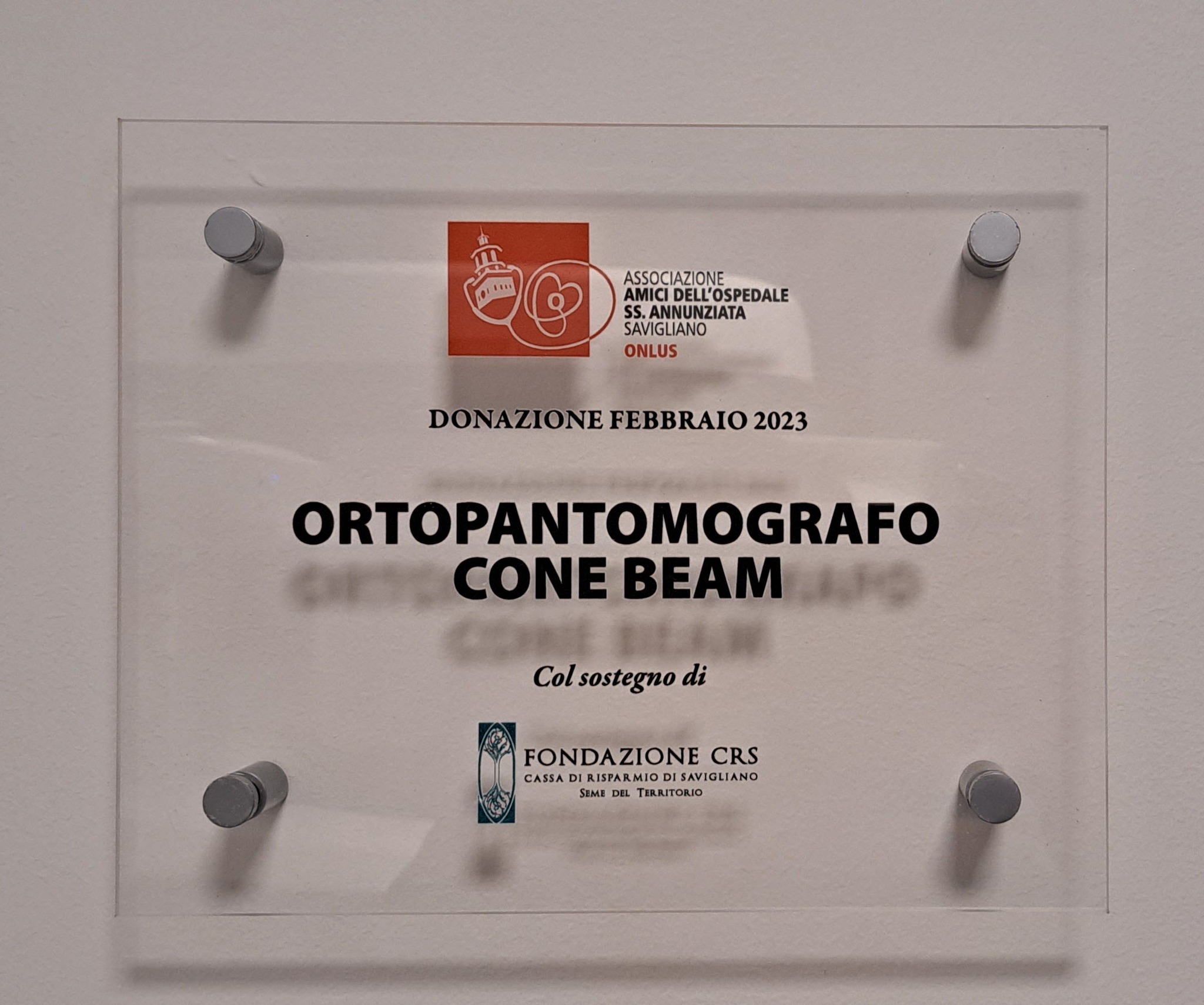 Donazione nuovo Ortopantomografo Cone Beam