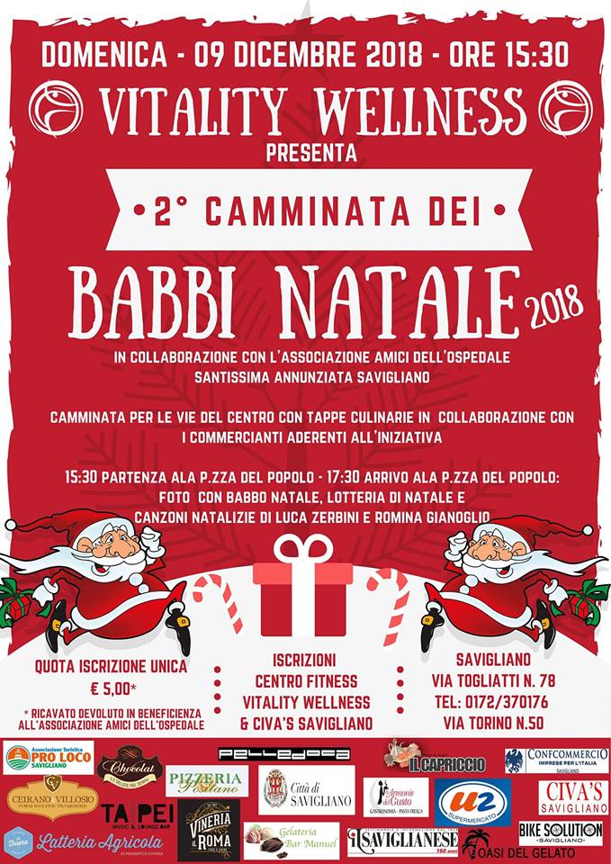 2° Camminata dei Babbi Natale