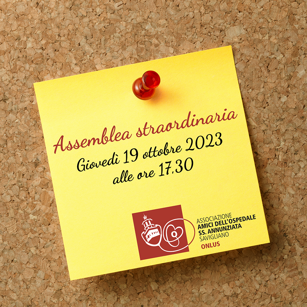 Assemblea straordinaria - 19 ottobre 2023